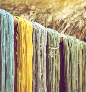 Fiber dyeing (using natural dyes)